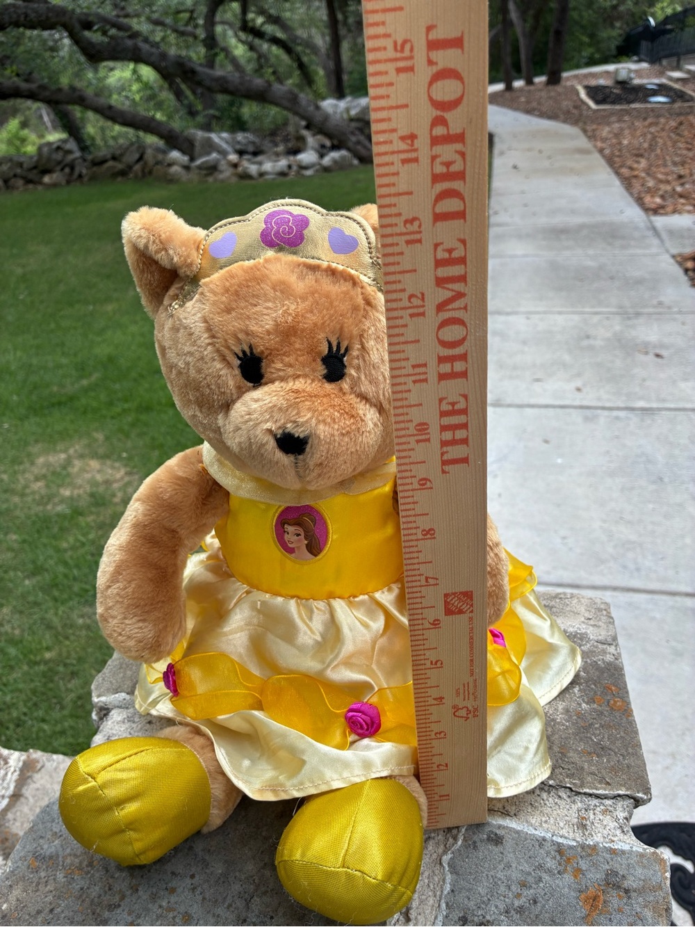 Disney Princess Belle Plush Bear in Yellow Dress 2008 - Picture 6 of 6